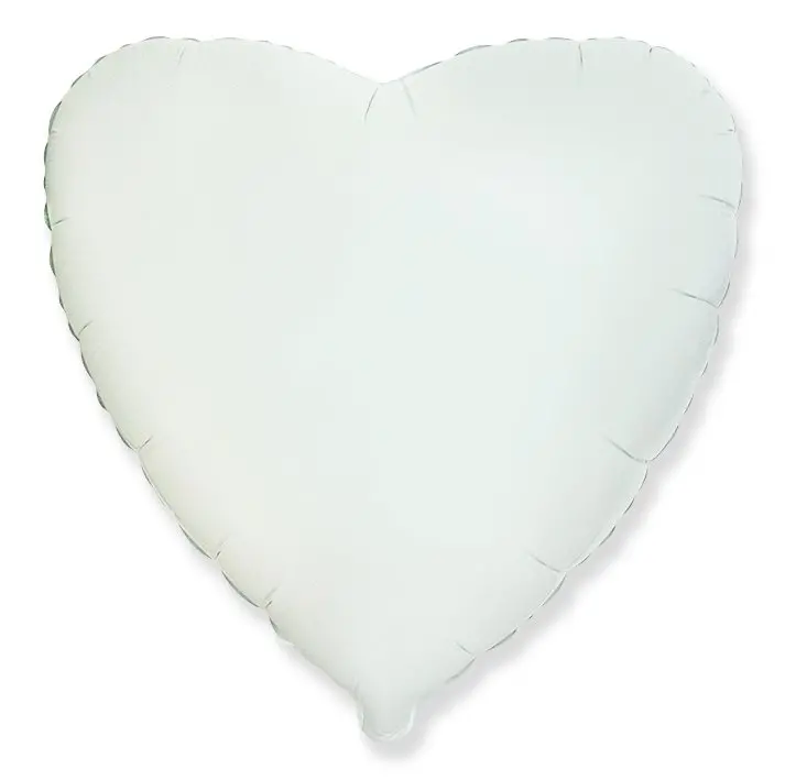 Heart shaped balloon – 46 cm - White