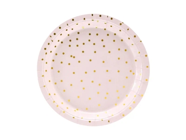 Plates "Pink & Gold" (6 pieces)