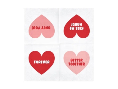 Napkins "Romantic date" (20 pieces)