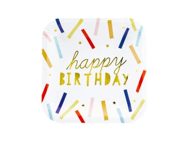 Plates "Colorful Birthday" (6 pieces)