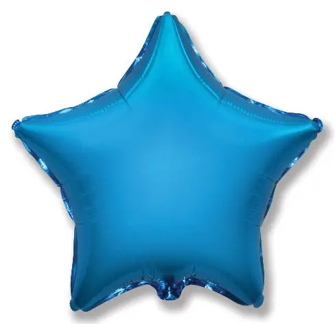 Foil Star-shaped balloon – 46 cm - Blue