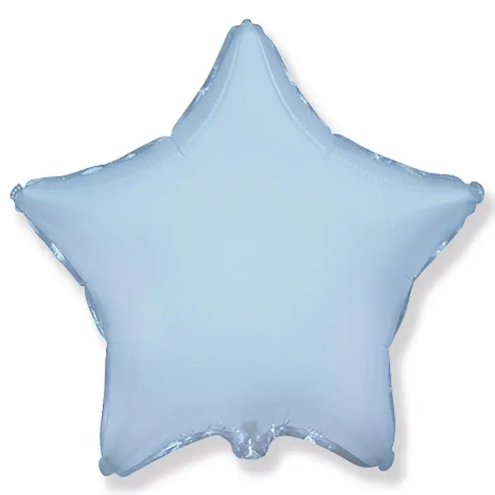Foil Star-shaped balloon – 46 cm - Pastel Baby Blue
