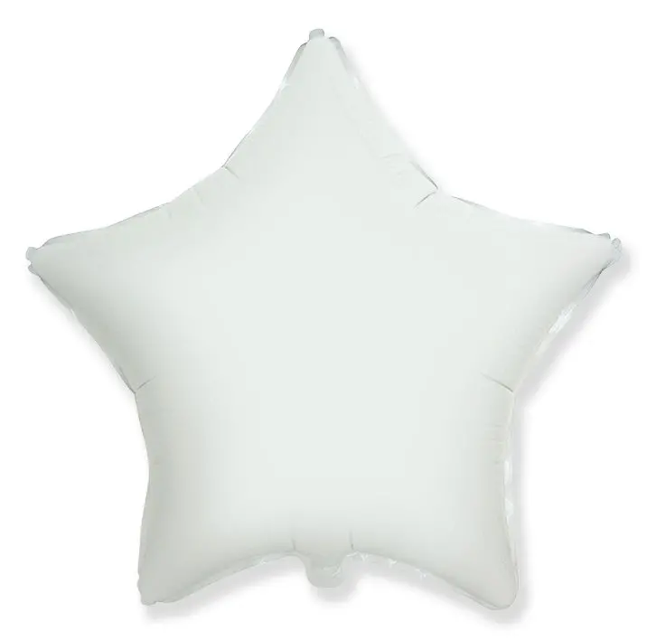 Foil Star-shaped balloon – 46 cm - White