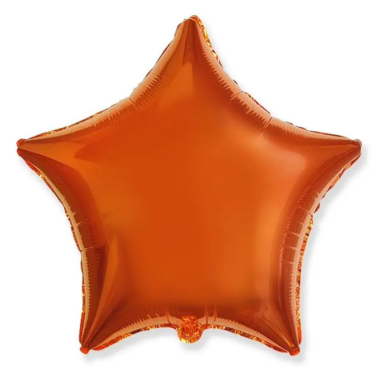 Foil Star-shaped balloon – 46 cm - Orange