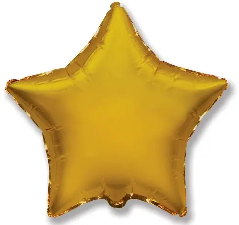 Foil Star-shaped balloon – 46 cm - Gold