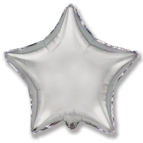 Foil Star-shaped balloon – 46 cm - Silver
