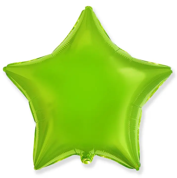 Foil Star-shaped balloon – 46 cm - Lime Green