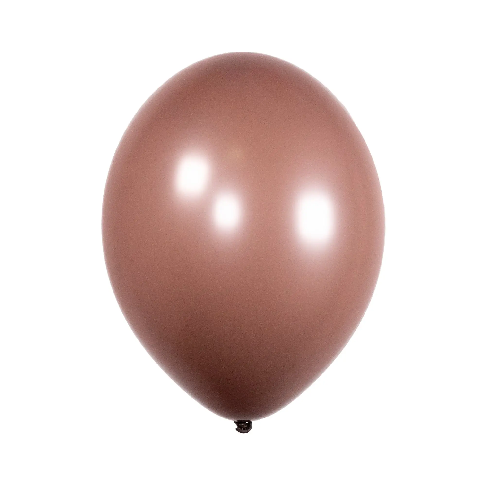 Latex balloon with helium – Solid color – 30 cm. - Brown