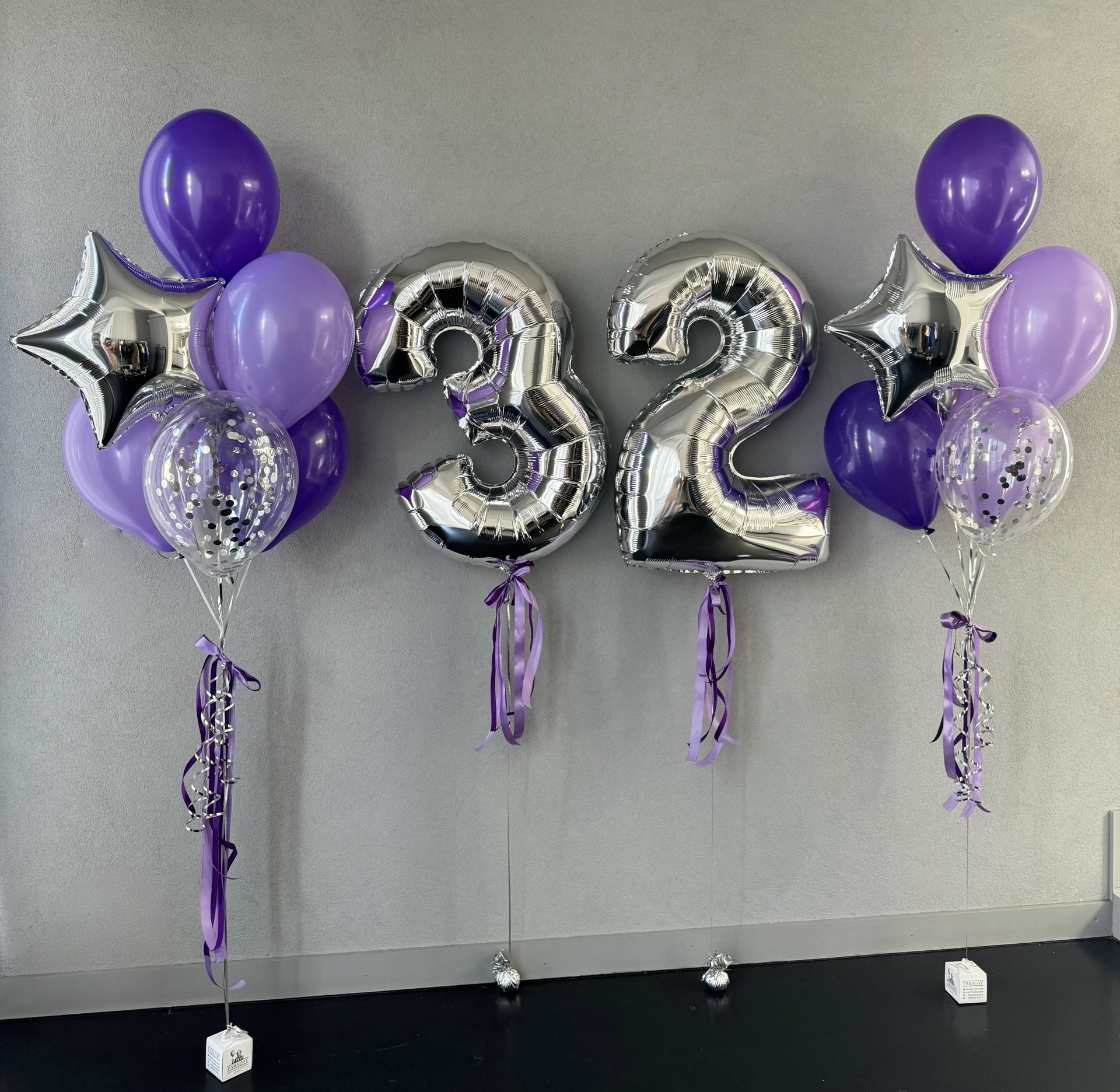 Balloon set with 2 numbers “Jacqueline”