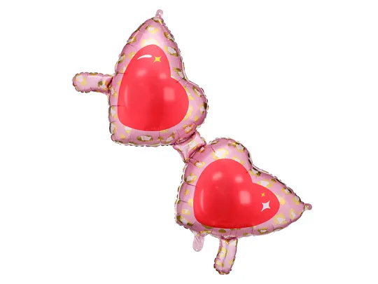 Foil balloon “Heart glasses”