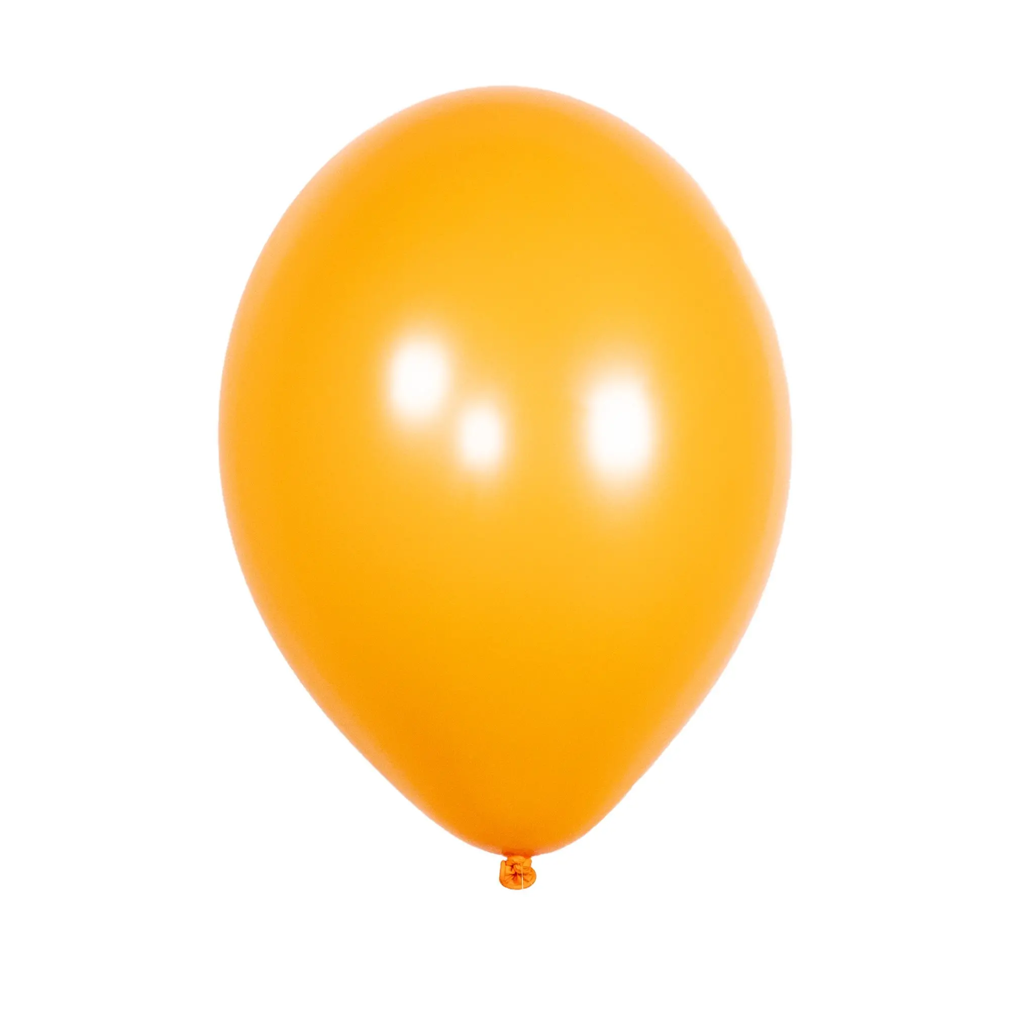Latex balloon with helium – Solid color – 30 cm. - Orange