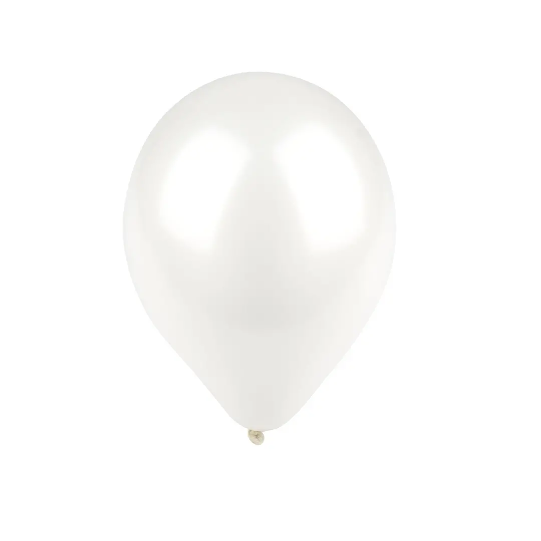 Latex Metallic balloon – 30 cm - Pearl White
