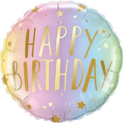 Colorful Happy Birthday Balloon