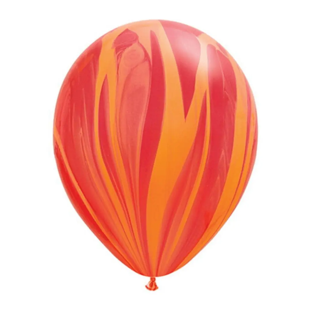 Latex Marble balloon – 30 cm - Red