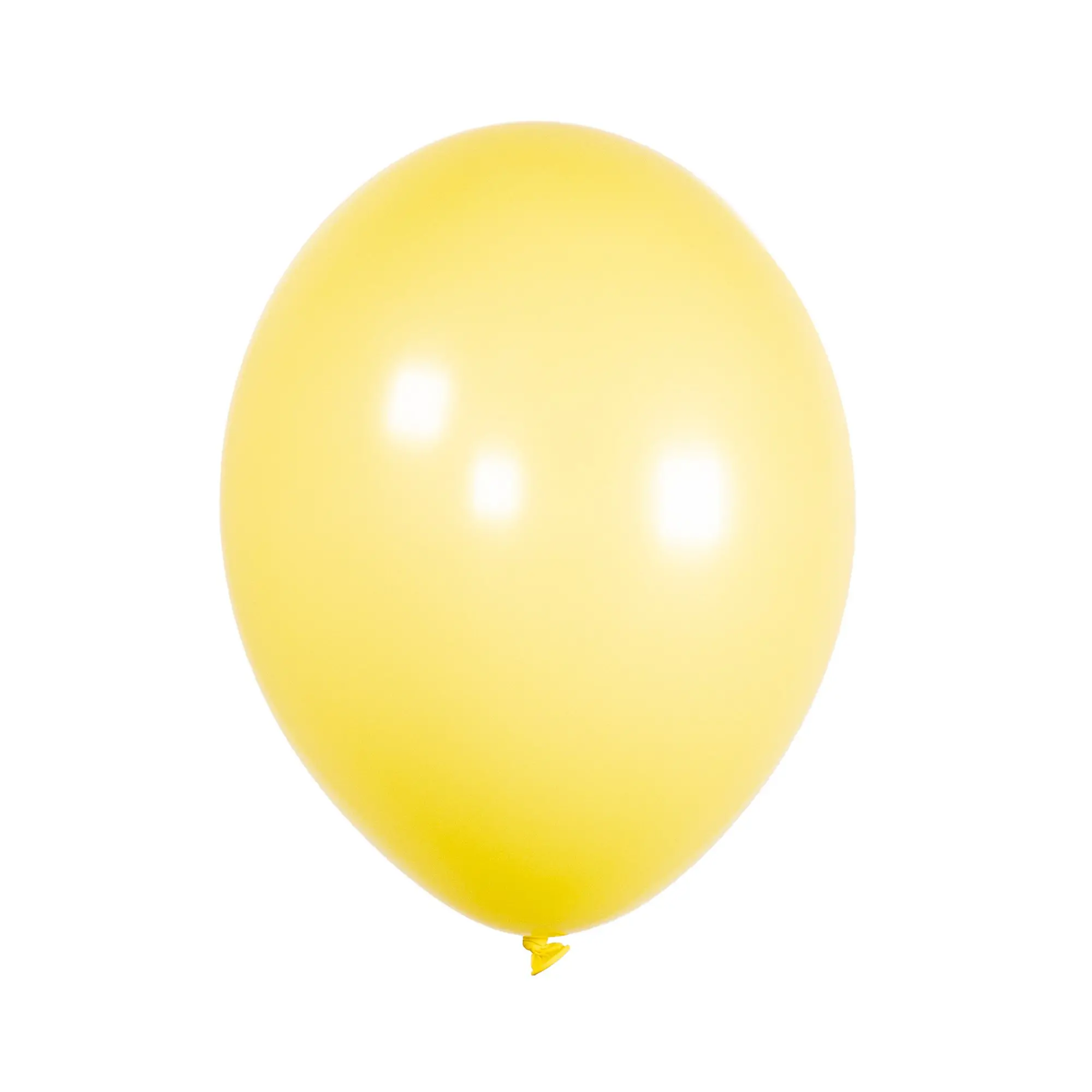 Latex balloon with helium – Solid color – 30 cm. - Yellow