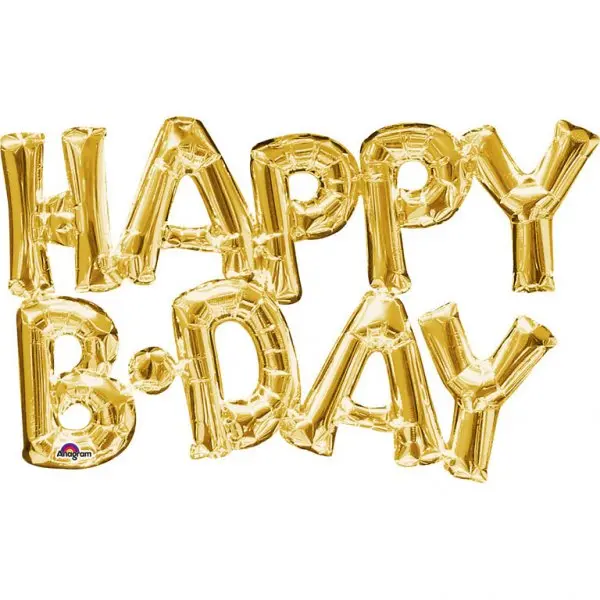 Air Filled Happy B-Day Balloon Banner