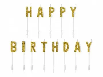 Candles "Happy Birthday"