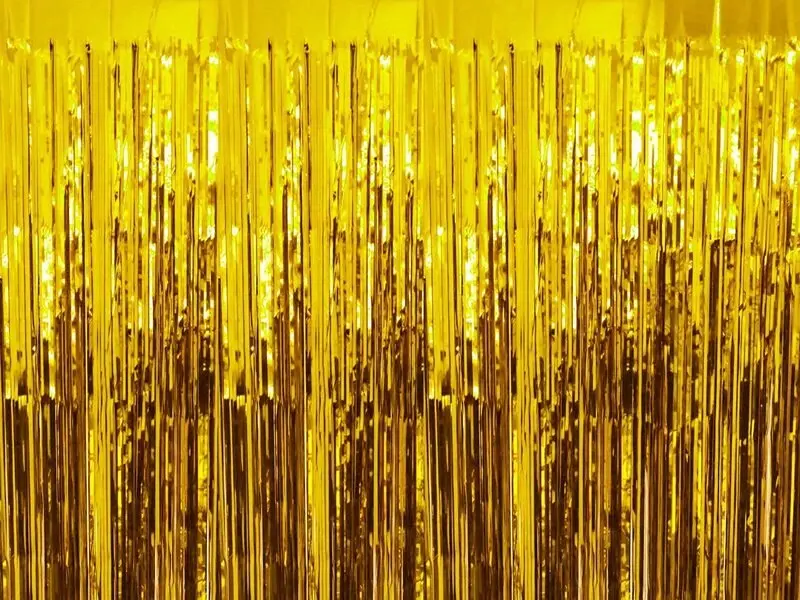 Party Curtains - Gold