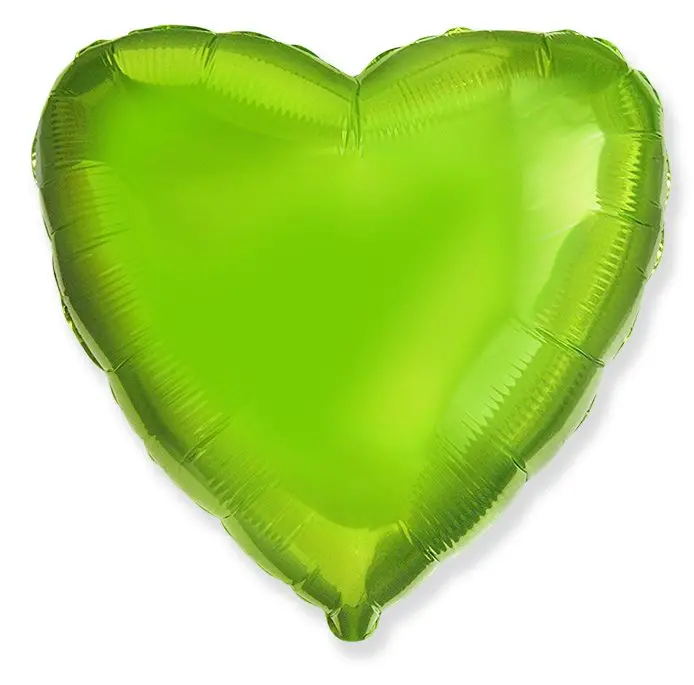 Heart shaped balloon – 46 cm - Lime Green