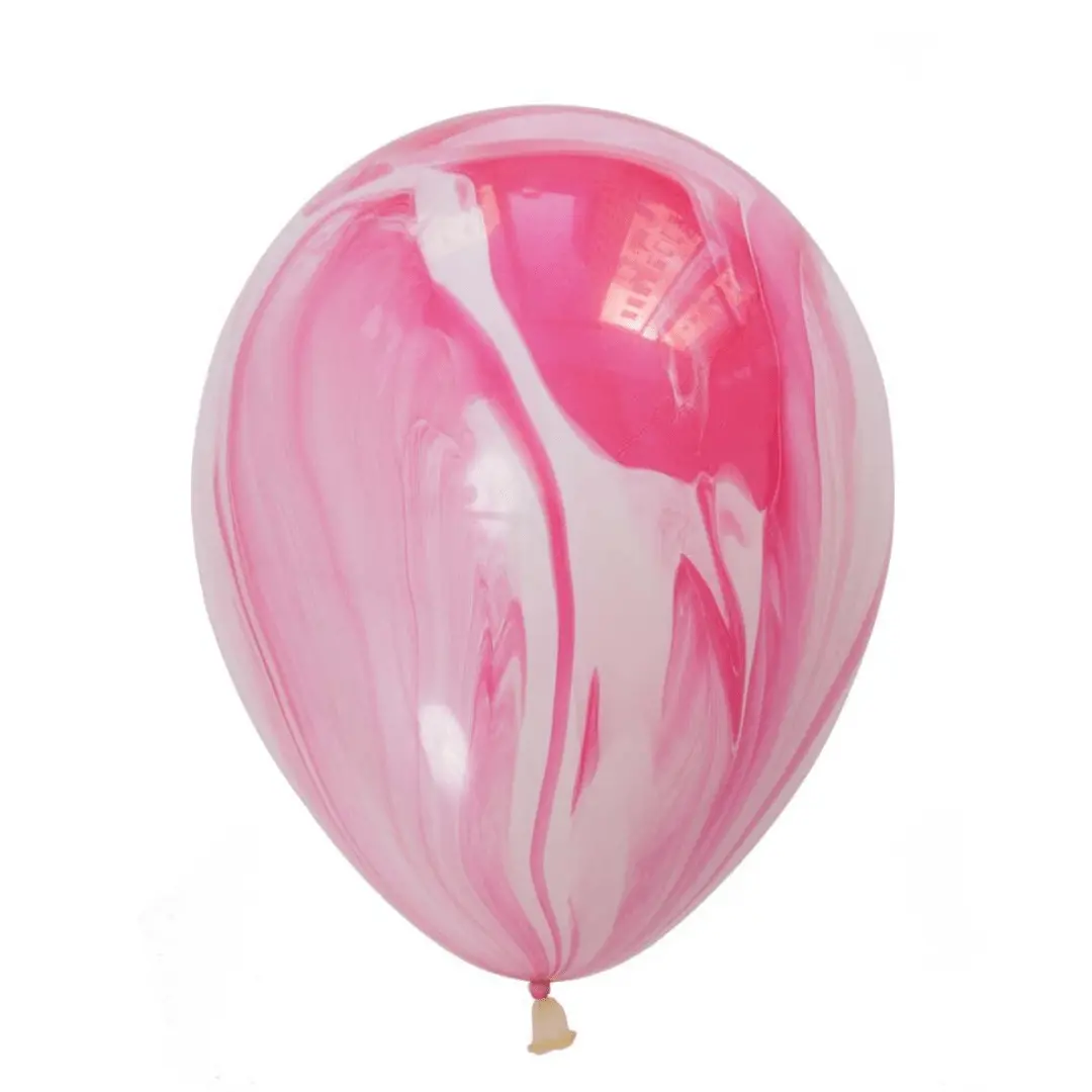 Latex Marble balloon – 30 cm - Pink