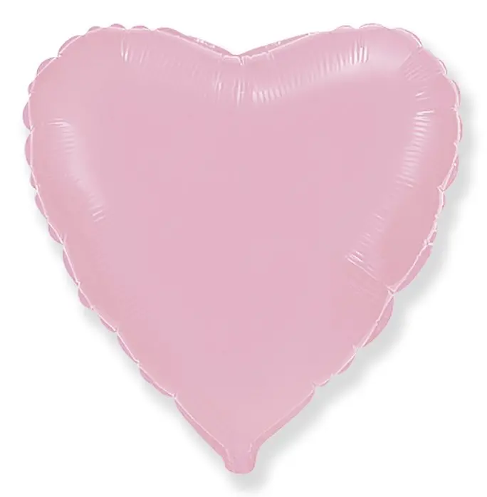 Heart shaped balloon – 46 cm - Pastel Pink