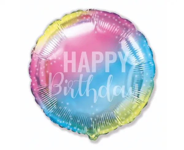 Rainbow Helium Balloon