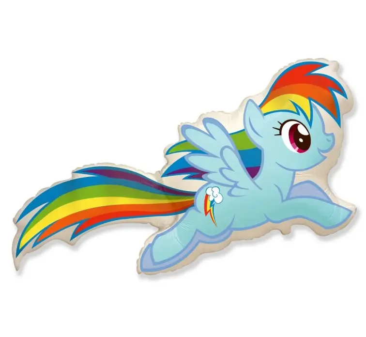 Rainbow Pony Balloon