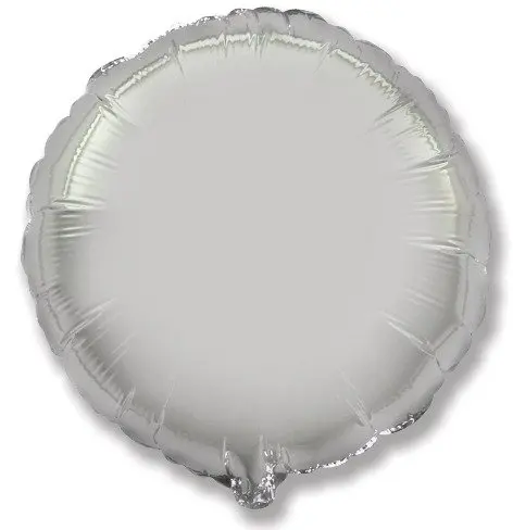 Rounded Balloon 80 cm - Silver