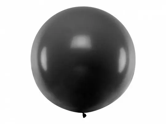 XXL Colorful latex balloon – 1 m - Black