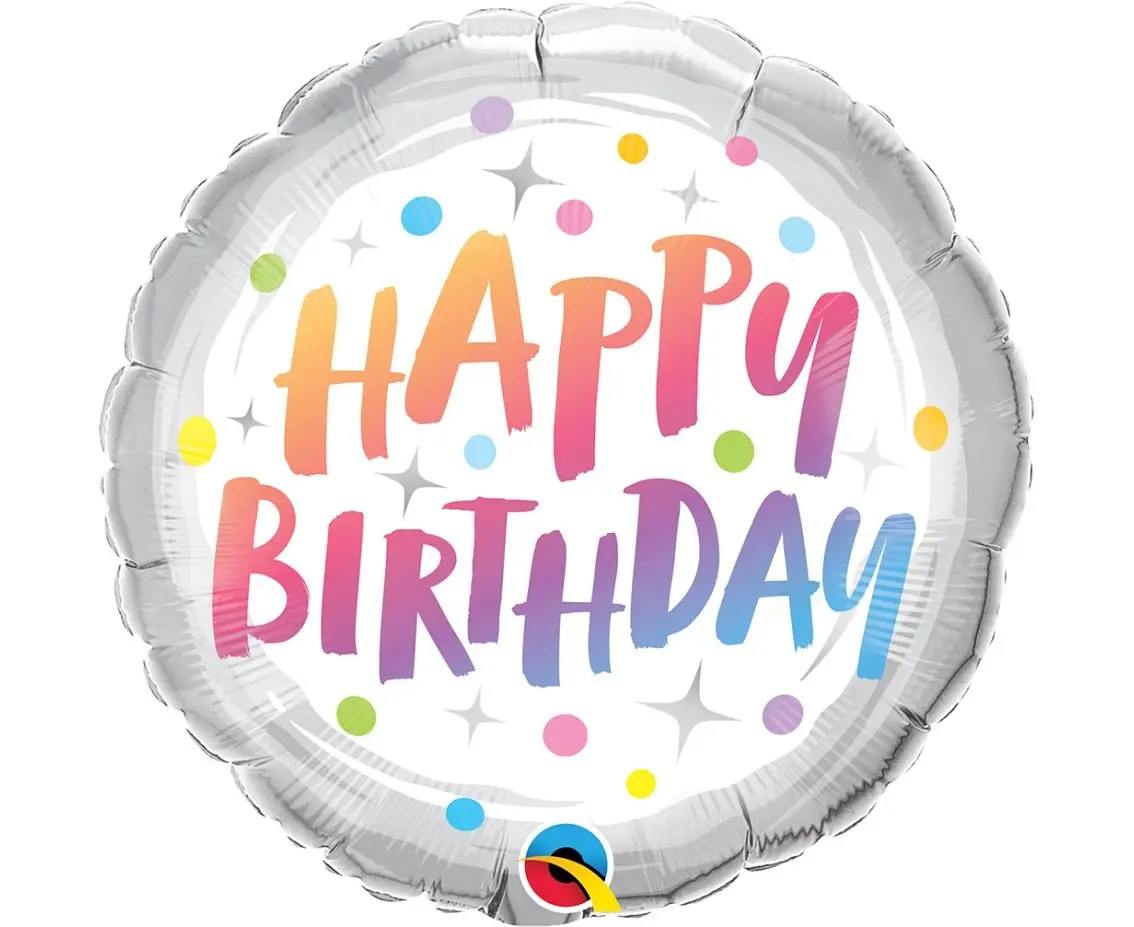 Starry Sky Happy Birthday Balloon